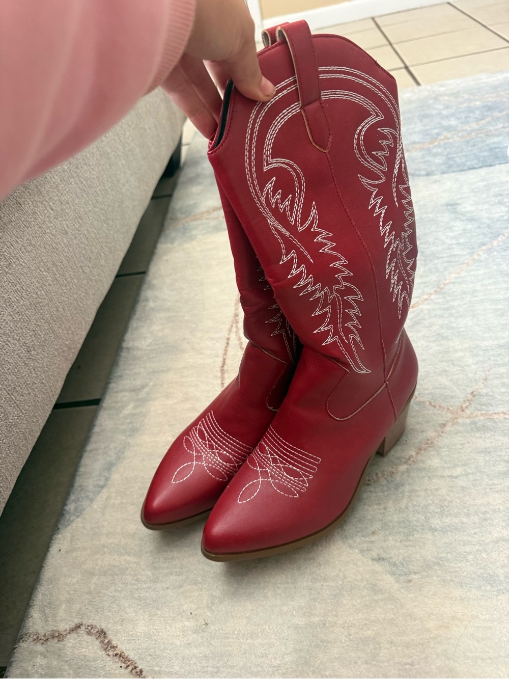 Women’s size 37 red boots